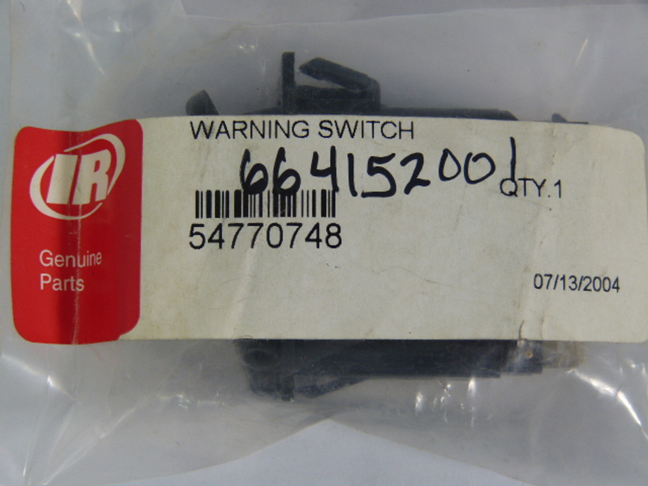 Ingersoll Rands 54770748 Warning Switch ! NWB !