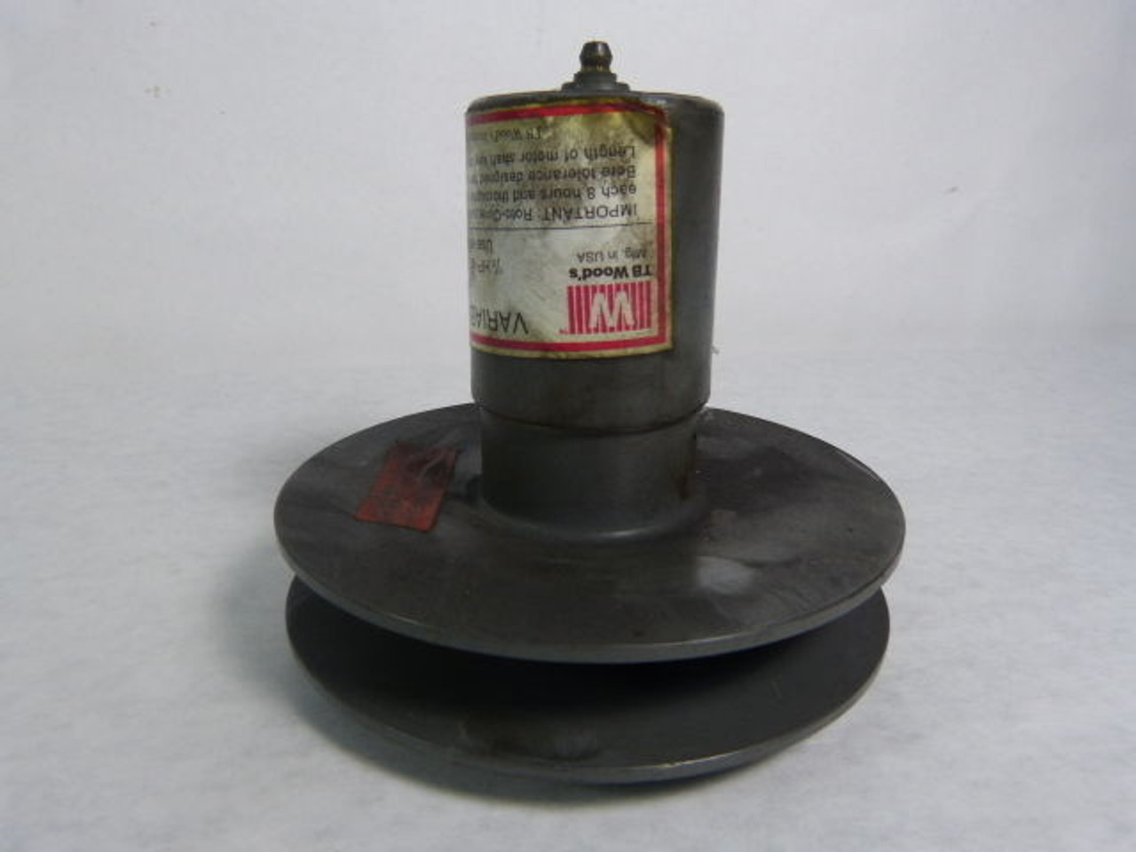 TB Woods RC55 Variable Speed Sheave 1/2HP @ 1750RPM 1/3HP @ 1160RPM USED