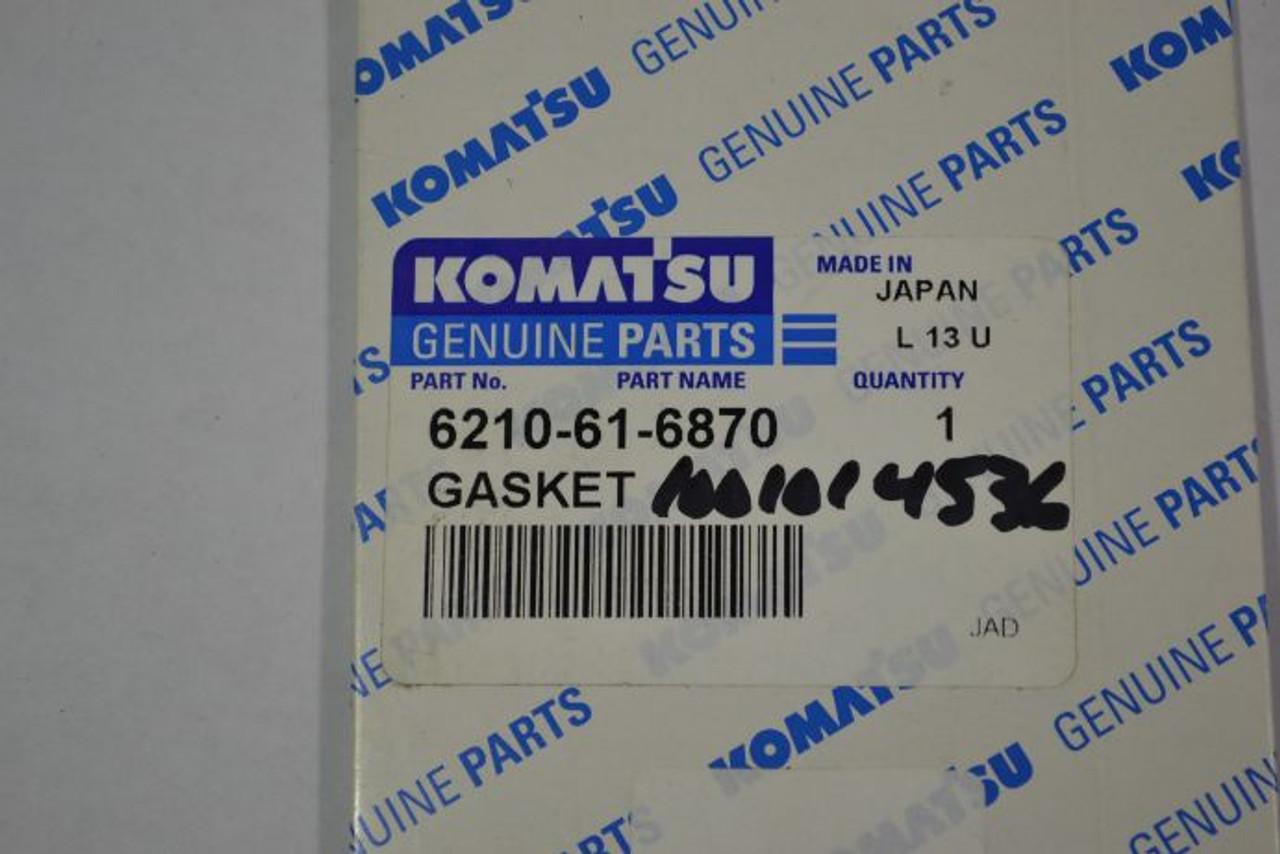 Komatsu 6210-61-6870 Gasket ! NEW !