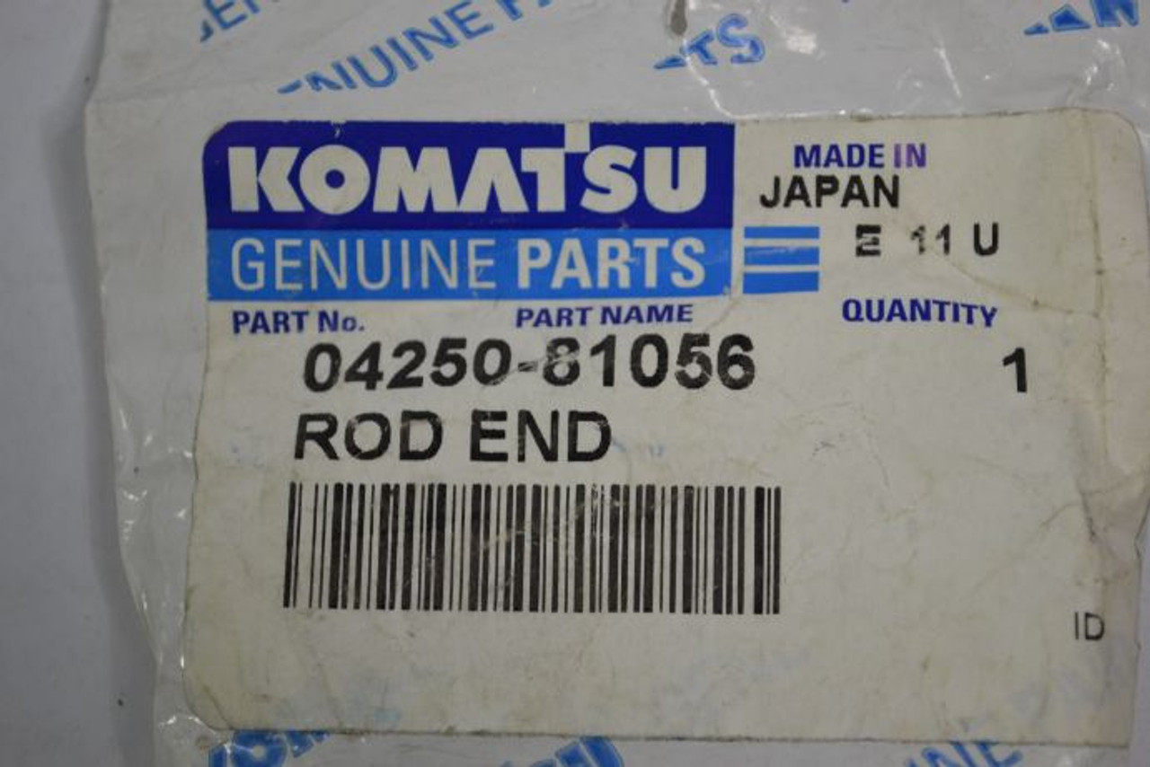 Komatsu 04250-81056 Rod End Left-Hand Thread *Small Hole in Bag* NWB