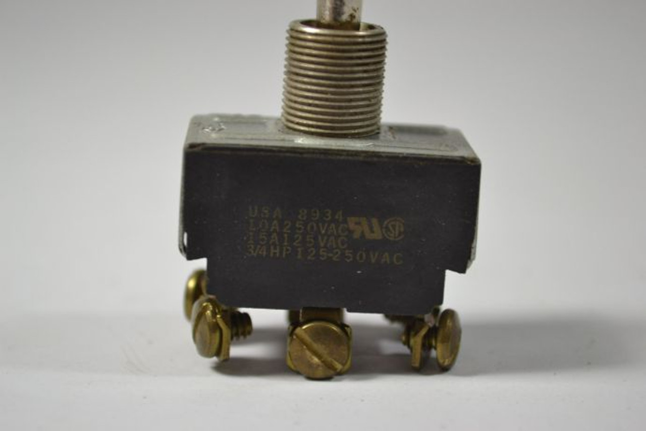 Cutler-Hammer 8934 Toggle Switch 10A 250VAC USED