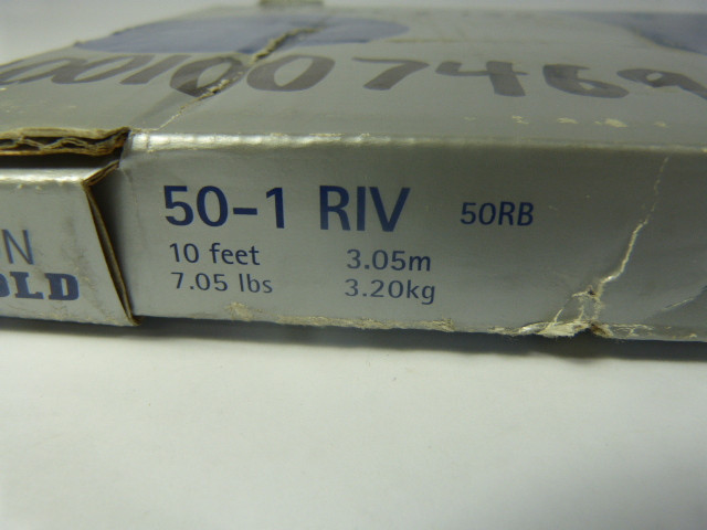 Chaîne à Double Rouleau Renold 50-2 RB 50-2 RIV - Longueur 10 Pieds (3,05 M), Neuve Sans Emballage