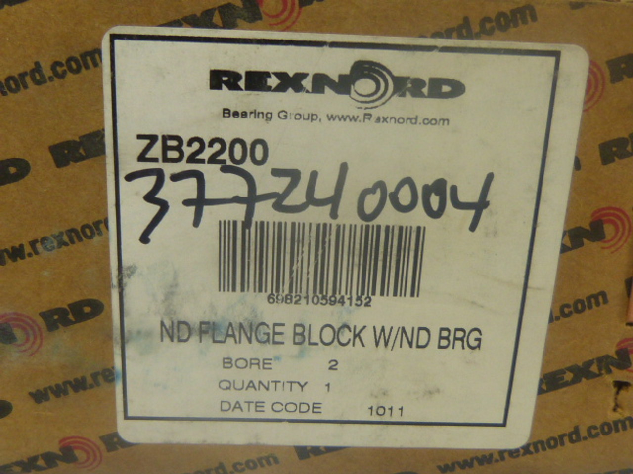 Rexnord ZB2200 Flanged Bearing 4 Bolt 2Inch Bore ! NEW !