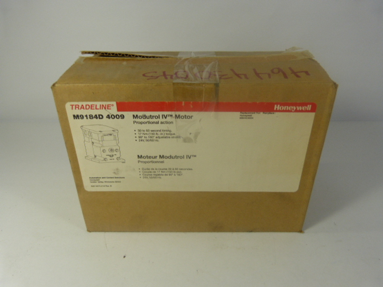 Honeywell M9184-D4009 Modutrol IV Motor 24V 15VA 150lb-in ! NEW !