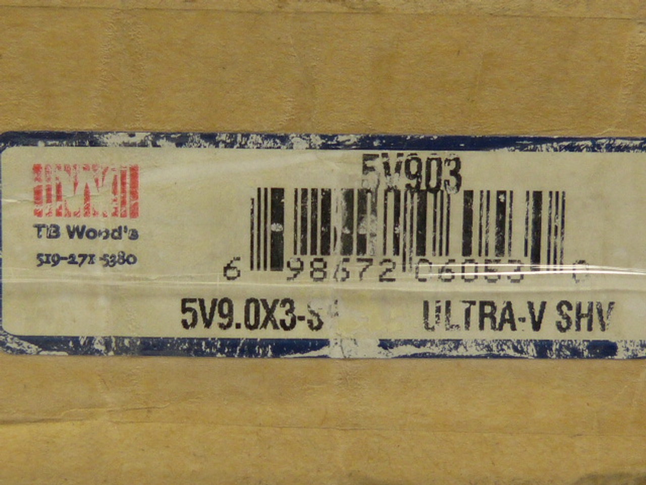 TB Woods 5V903 V Belt Sheave 3 Groove 9" OD 0.5-2.9375" Bore 2.375" W NEW