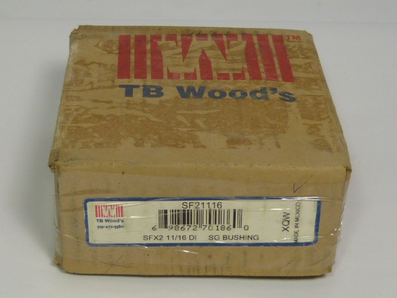 TB Woods SF21116 Sure Grip Bushing 3.125" OD 2.6875" Bore 2" LTB NEW
