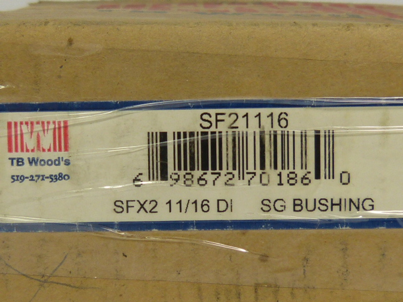 TB Woods SF21116 Sure Grip Bushing 3.125" OD 2.6875" Bore 2" LTB NEW