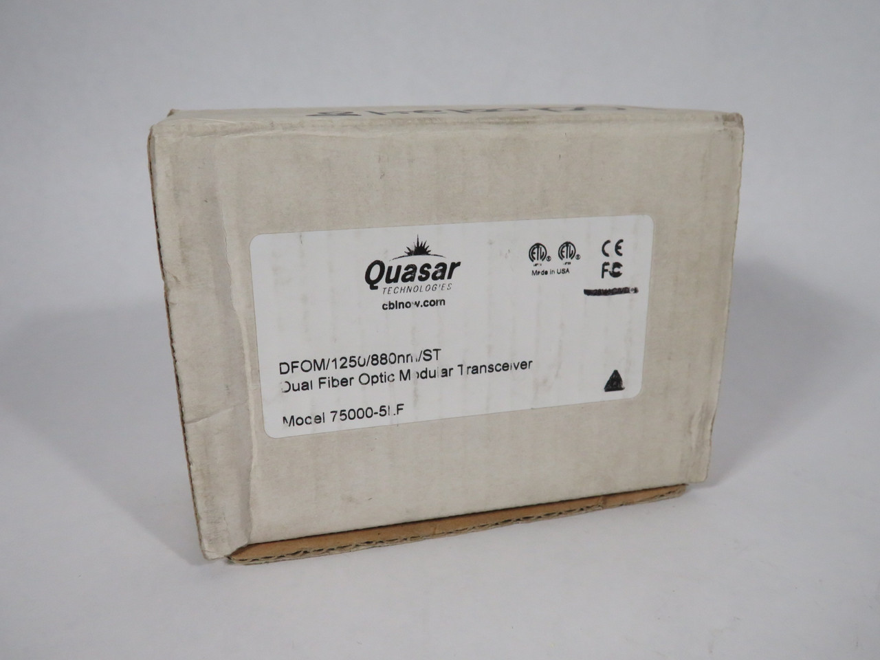 Quasar Technologies 75000-5LF DFXC Dual Fiber Optic Modular Transceiver NEW