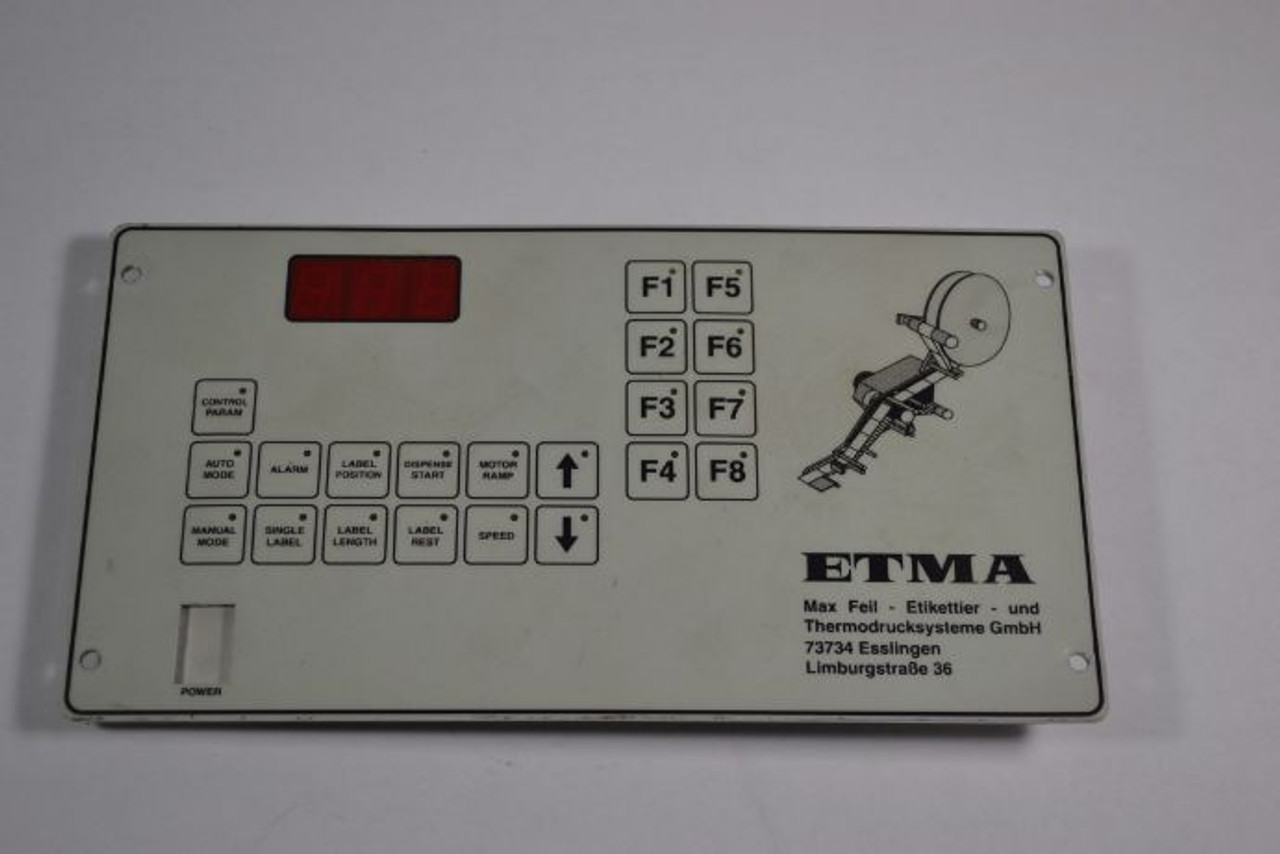 Etma P837L Operator Panel PC Board USED