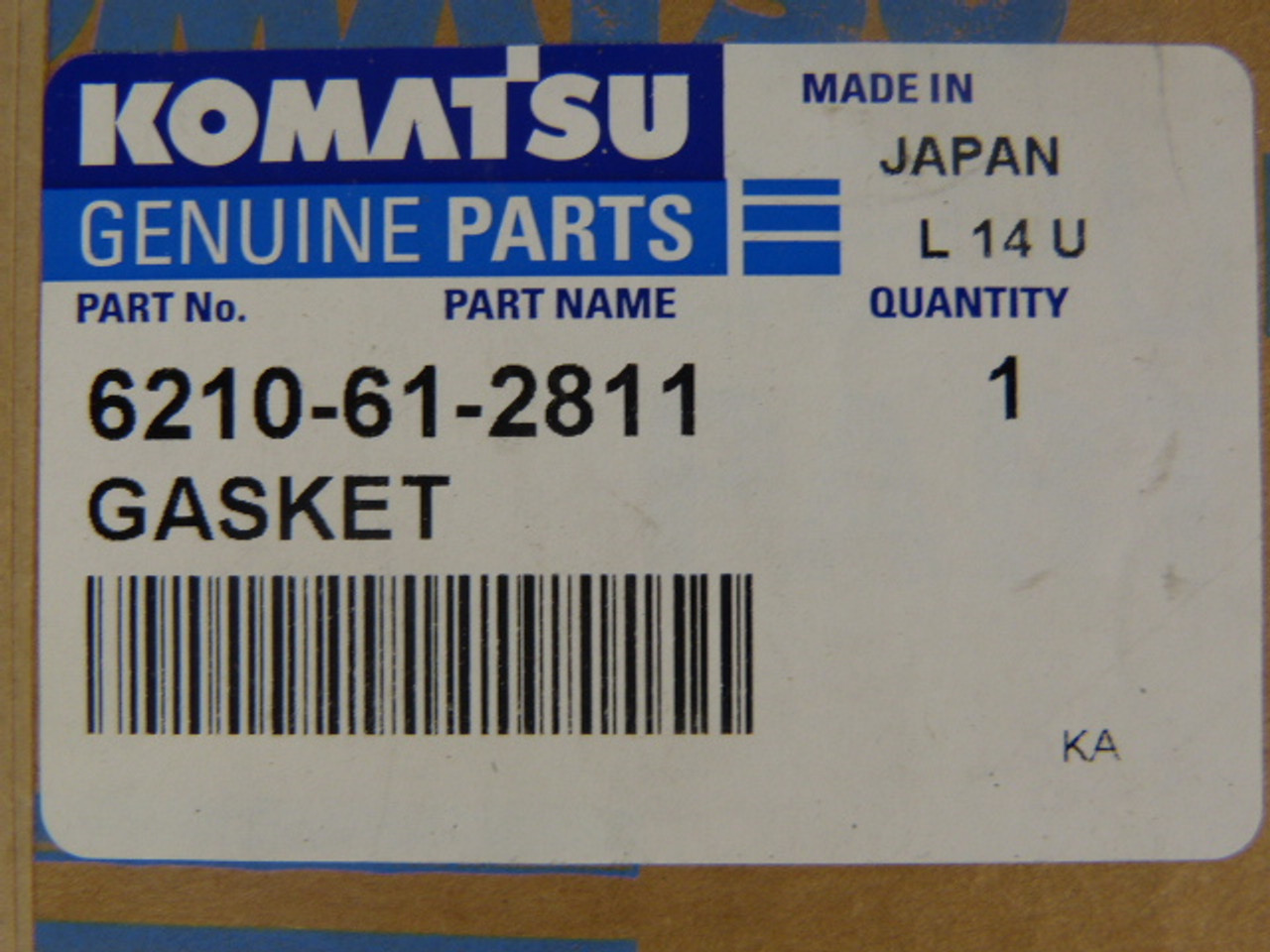 Komatsu 6210-61-2811 Gasket for Engine ! NEW !