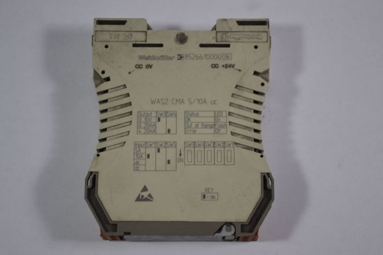 Weidmuller 8526610000 WAS2 CMA 5/10A Signal Conditioner USED