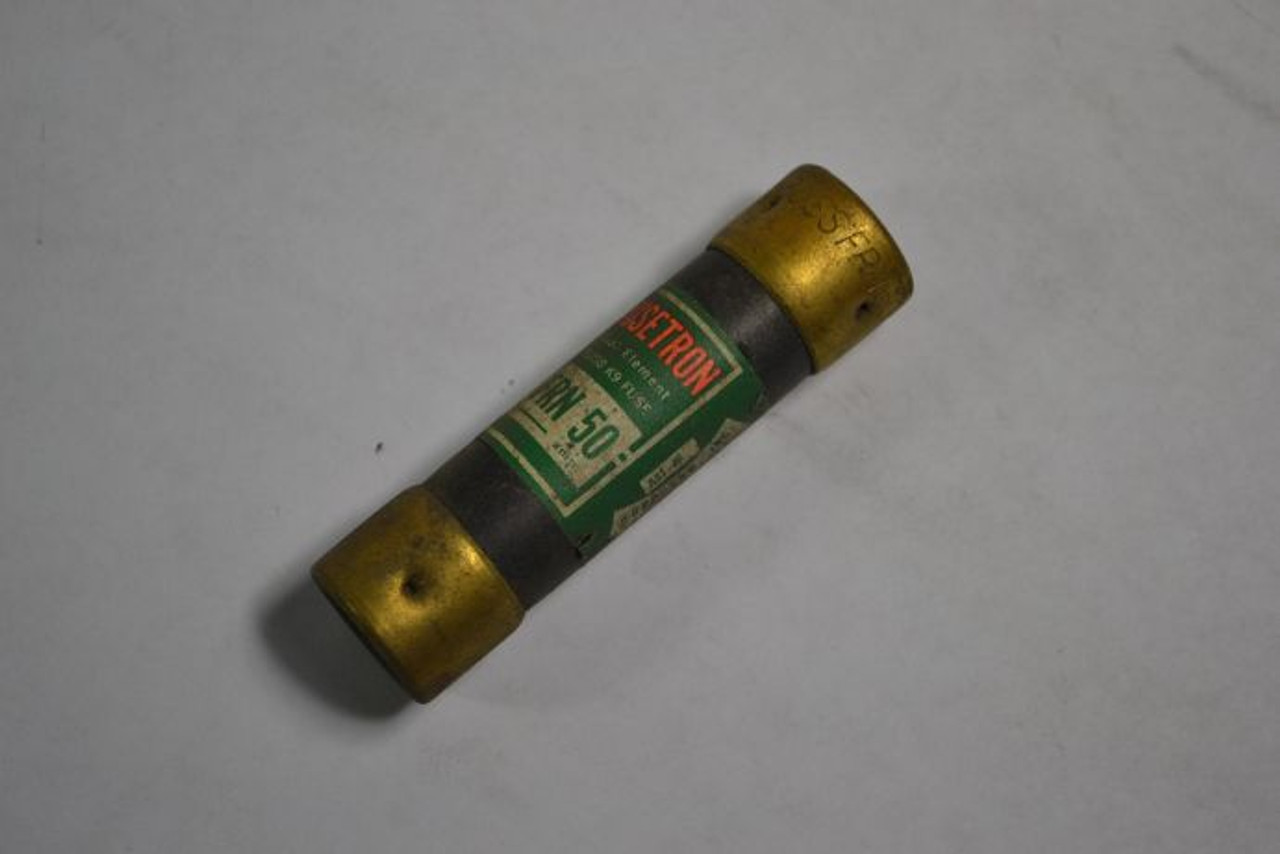 Fusetron FRN-50 Dual Element Fuse 50A 250V USED