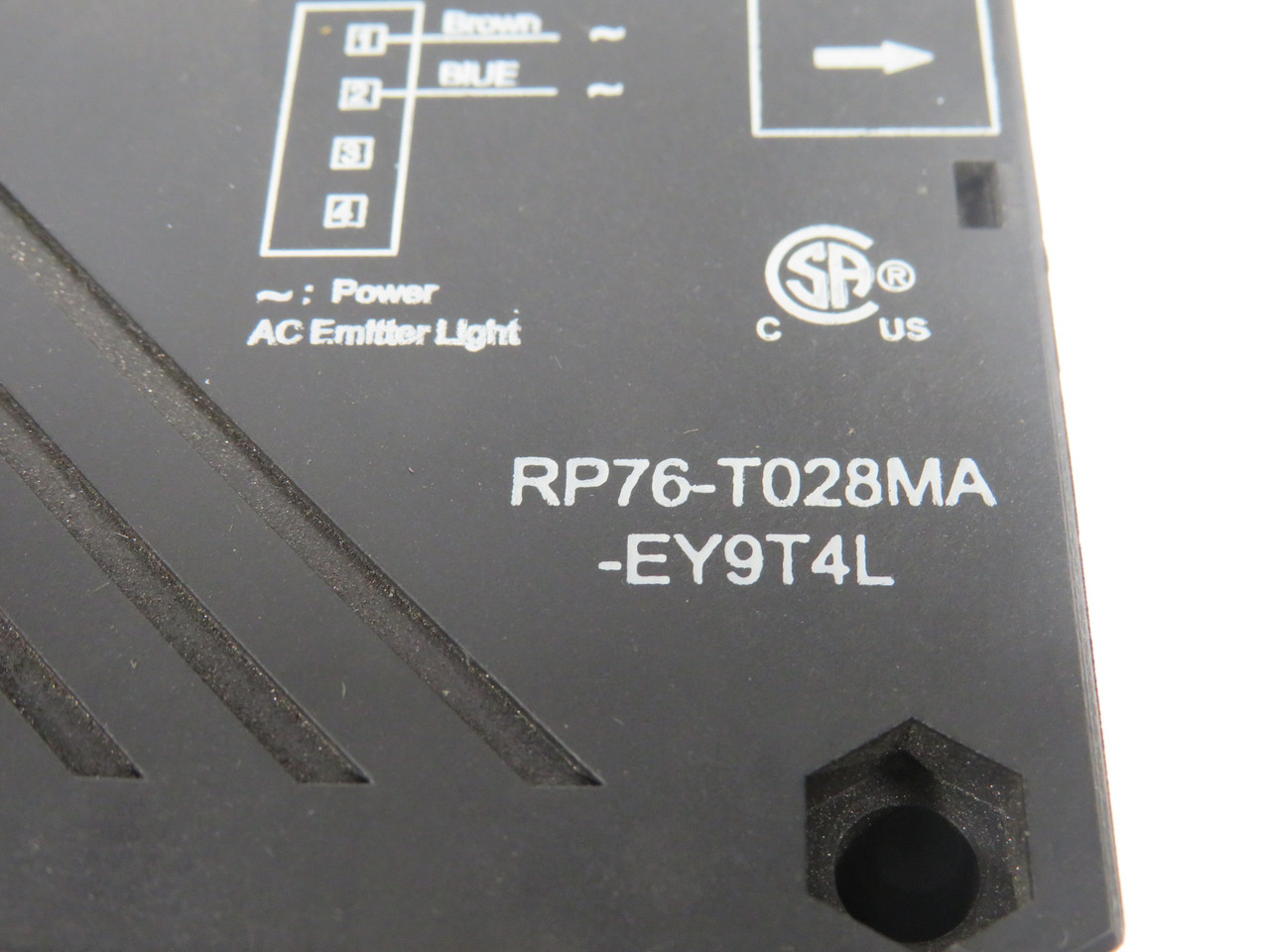 HTM RP76-T028MA-EY9T4L Photoelectric Thru-Beam Emitter 24-240V 28m USED