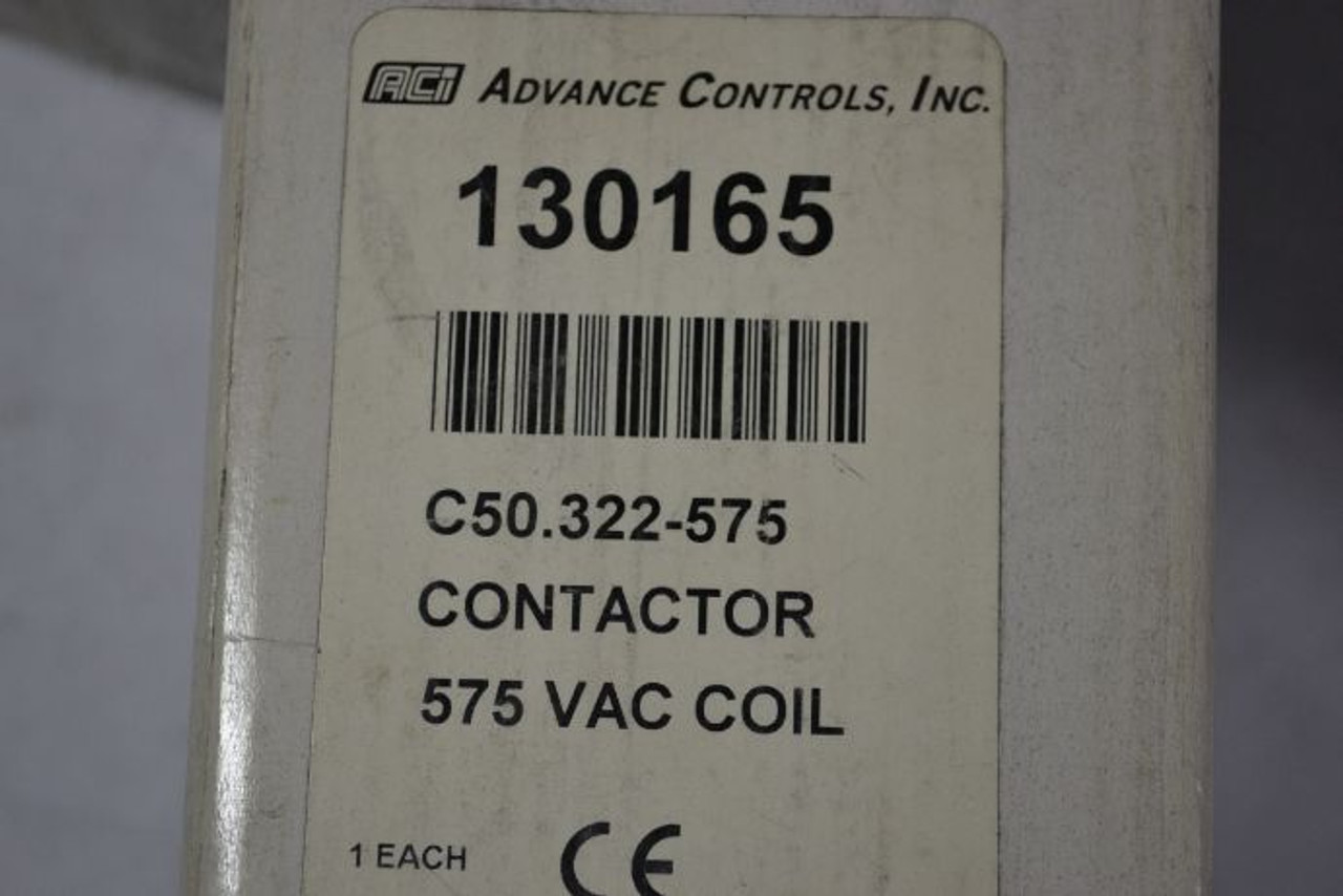 Advance Controls Inc. 130165 Contactor 575VAC C50.322-575 ! NEW !