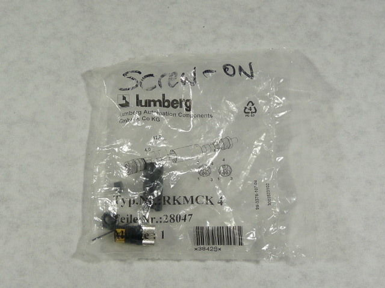 Lumberg RKMCK4 28047 Field Attachable 4-Pole Female Connector ! NEW !