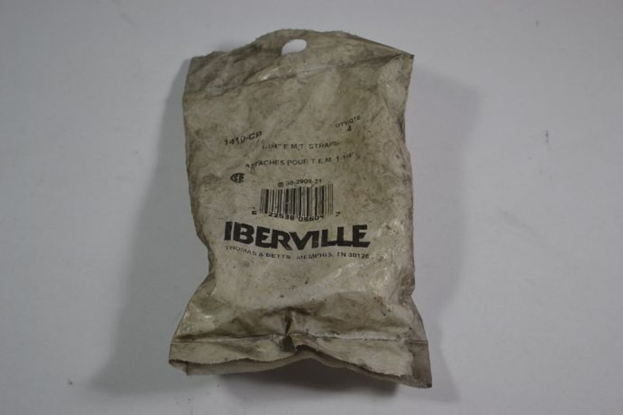 Iberville 1410-CP 2-Hole EMT Strap 1-1/4" 4-Pack NWB