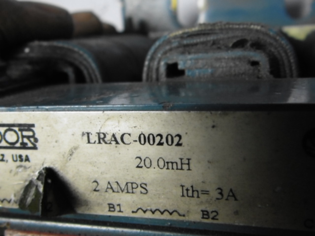 Baldor LRAC-00202 Line Reactor 2Amps 3Phase USED