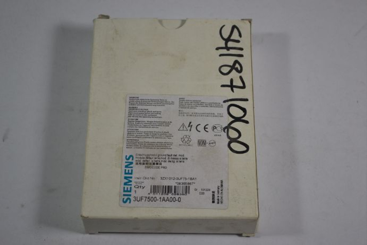 Siemens 3UF7-500-1AA00-0 Ground-Fault Module ! NEW !