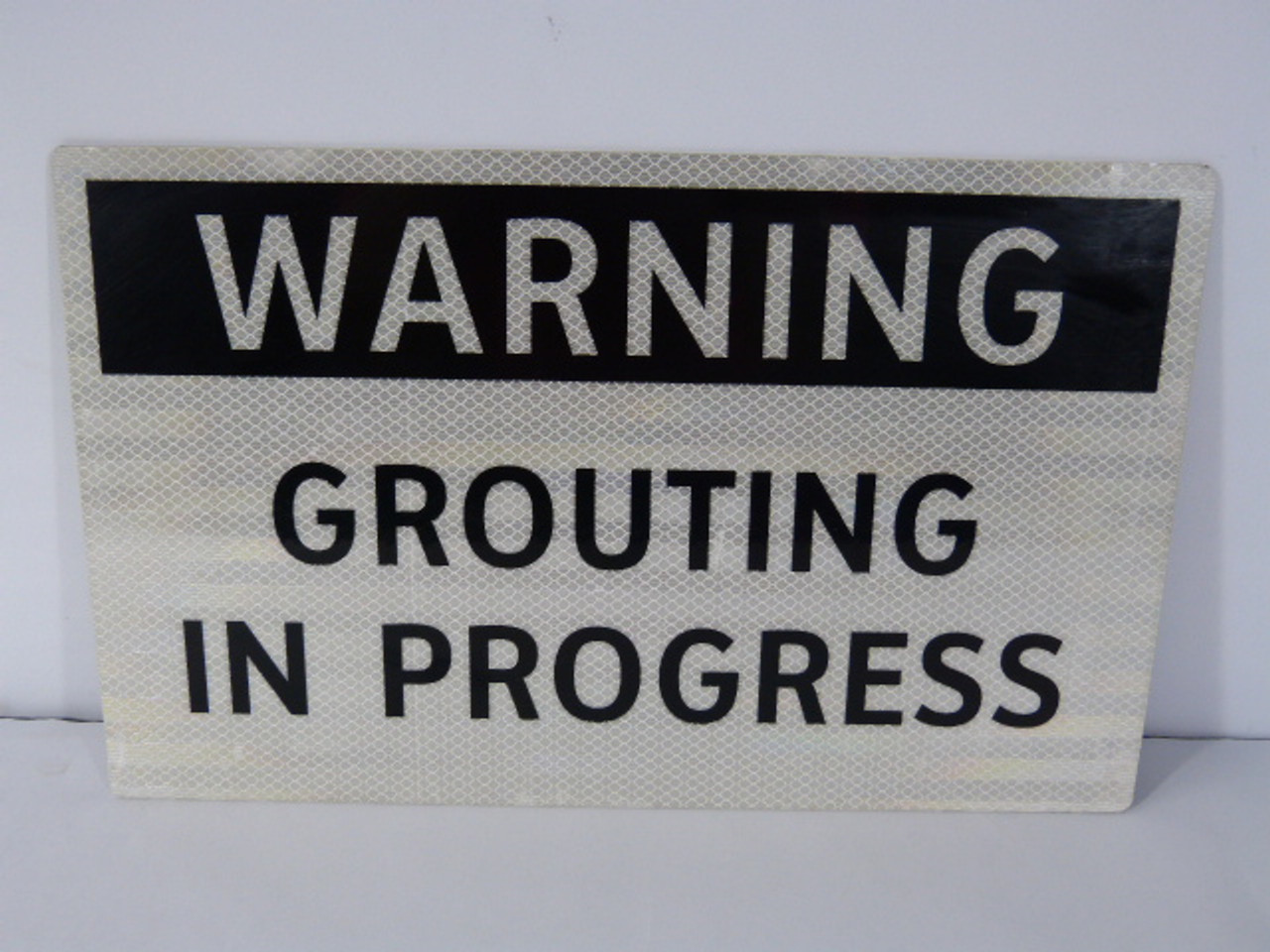 Generic 731350026 16 Inch x 10 Inch Grouting In Progress Sign ! NOP !