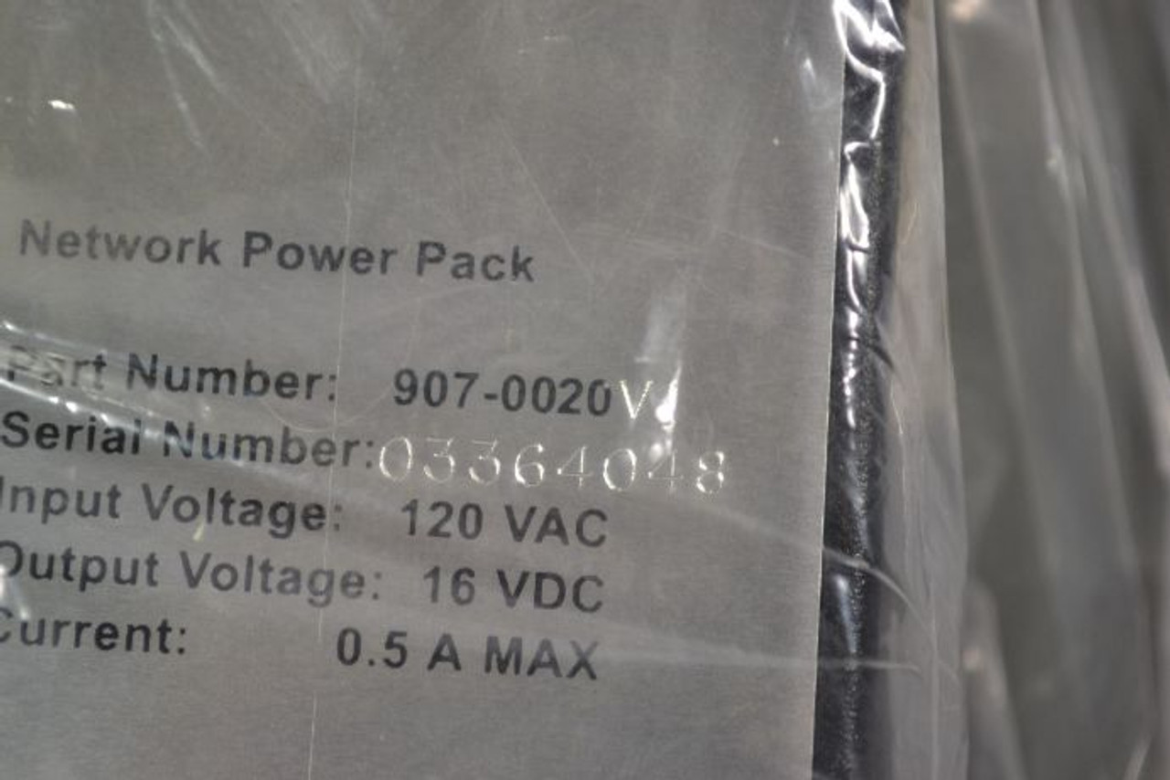 Medar 907-0020V1 Network Power Pack 120VAC 16VDC 0.5A ! NOP !
