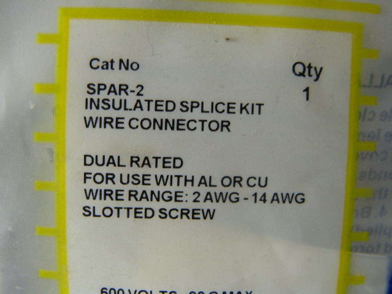 Ilsco SPAR-2 Insulated Splice Kit Wire Connector 2-14 AWG 600V ! NEW !