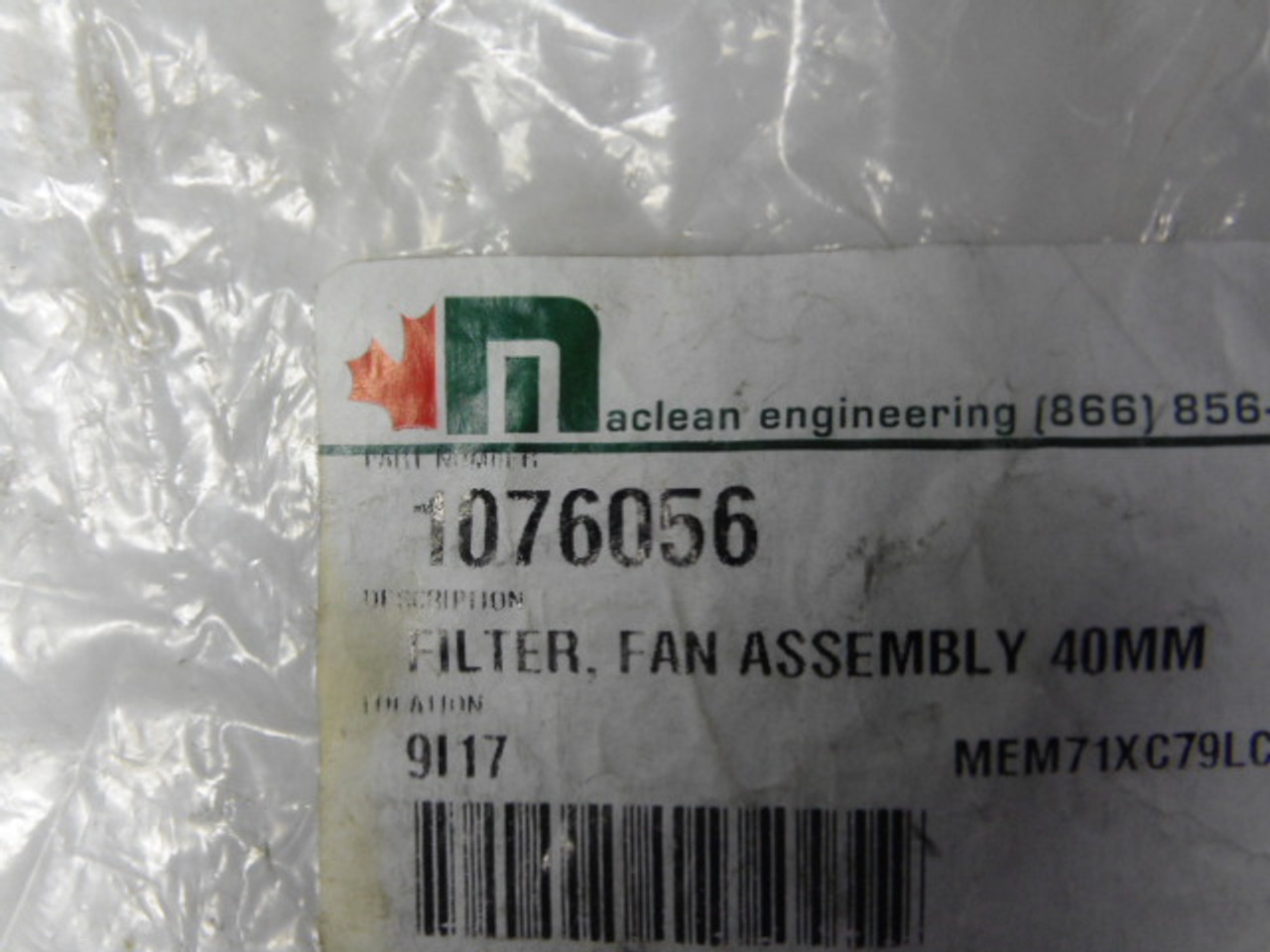 Generic 1076056 40mm Fan Assembly Filter ! NWB !