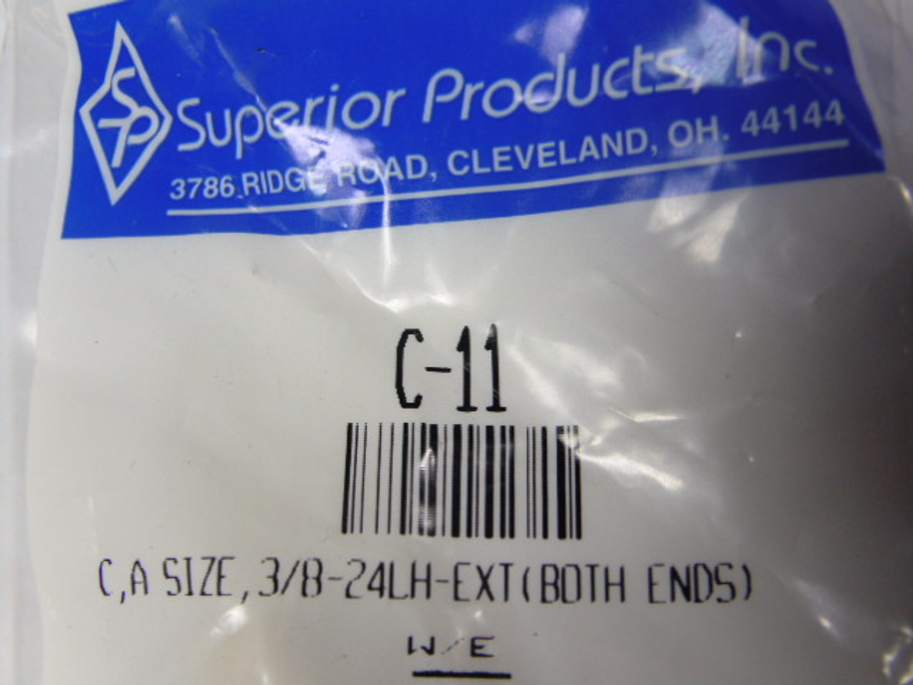 Superior Products Inc C-11 Brass Hose Coupler 3/8"-24LH-Ext ! NWB !