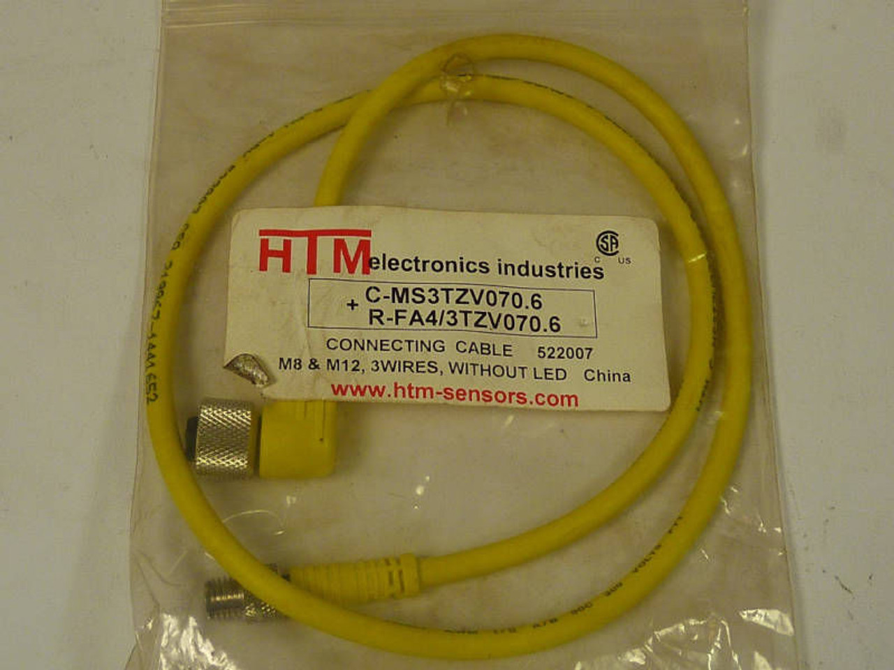 HTM Electronics C-MS3TZV070.6+R-FA4/3TZV070.6 Connecting Cable  ! NEW !