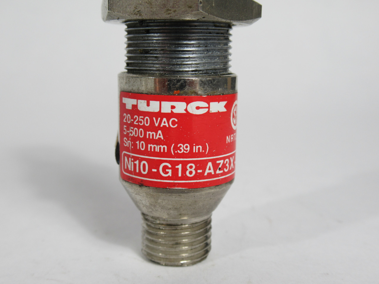 Turck NI10-G18-AZ3X-B3331 Inductive Proximity Sensor 20-250V 500mA 10mm USED
