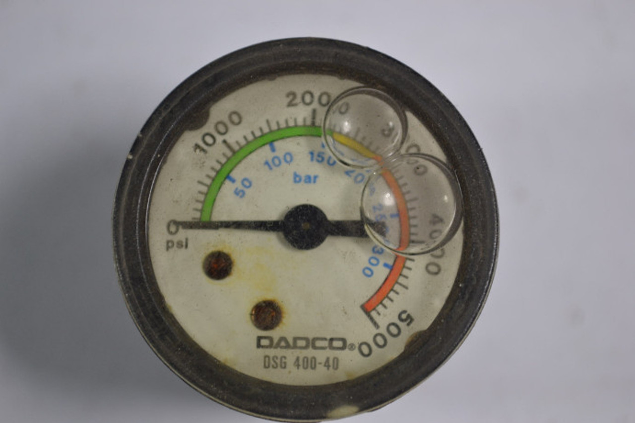 Dadco DSG400-40 Pressure Gauge 0-5000psi USED