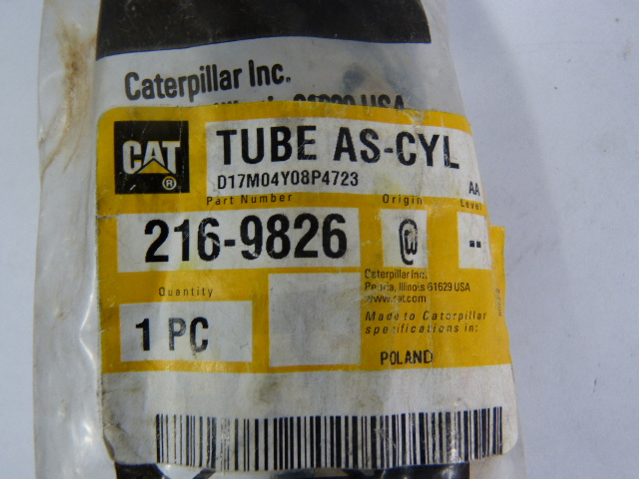 Cat 216-9826 Tube As-Cyl ! NWB !