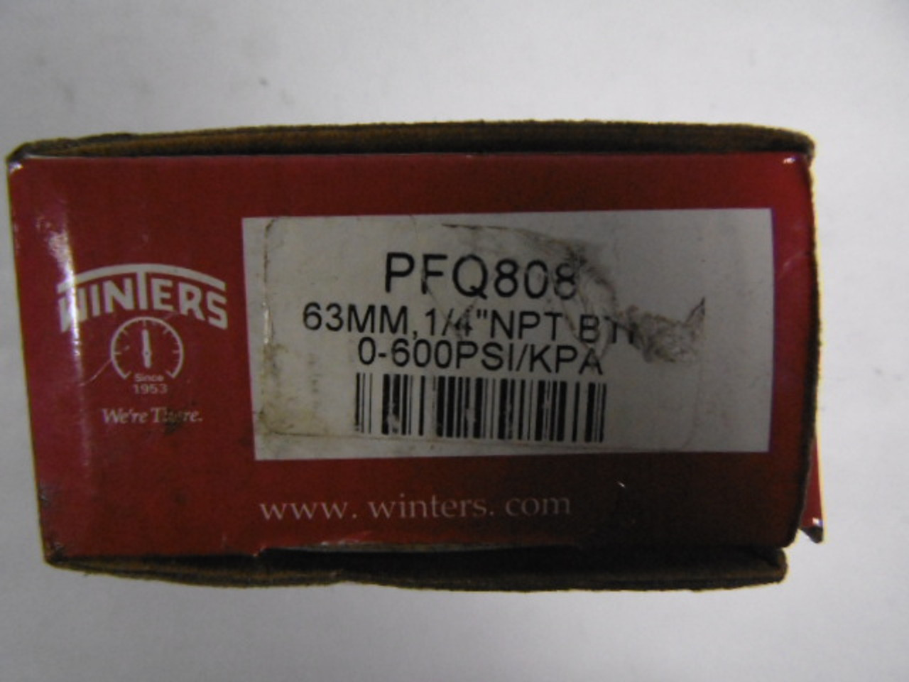 Winters PFQ808 Liquid Pressure Gauge 63mm 0-600 PSI ! NEW !