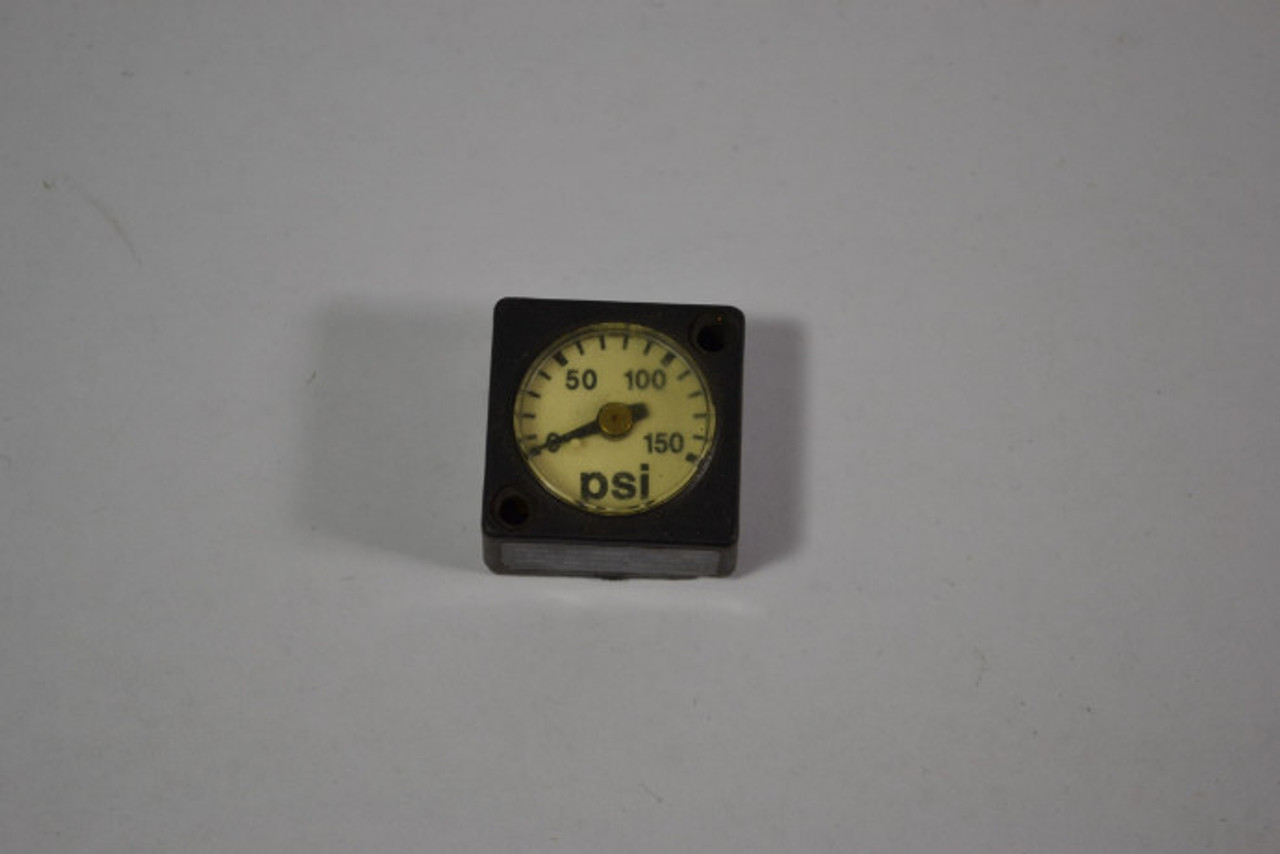 CKD 0-150 Square Pressure Gauge 0-150psi USED