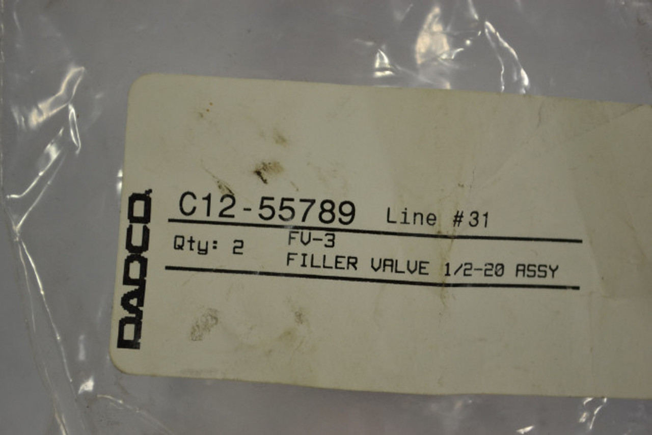 Dadco FV-3 C12-55789 Filler Valve 1/2" ! NOP !