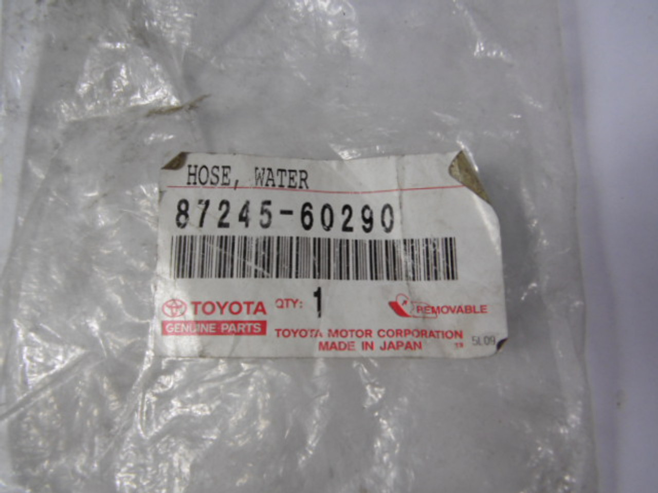 Toyota 87245-60290 Water Hose ! NWB !