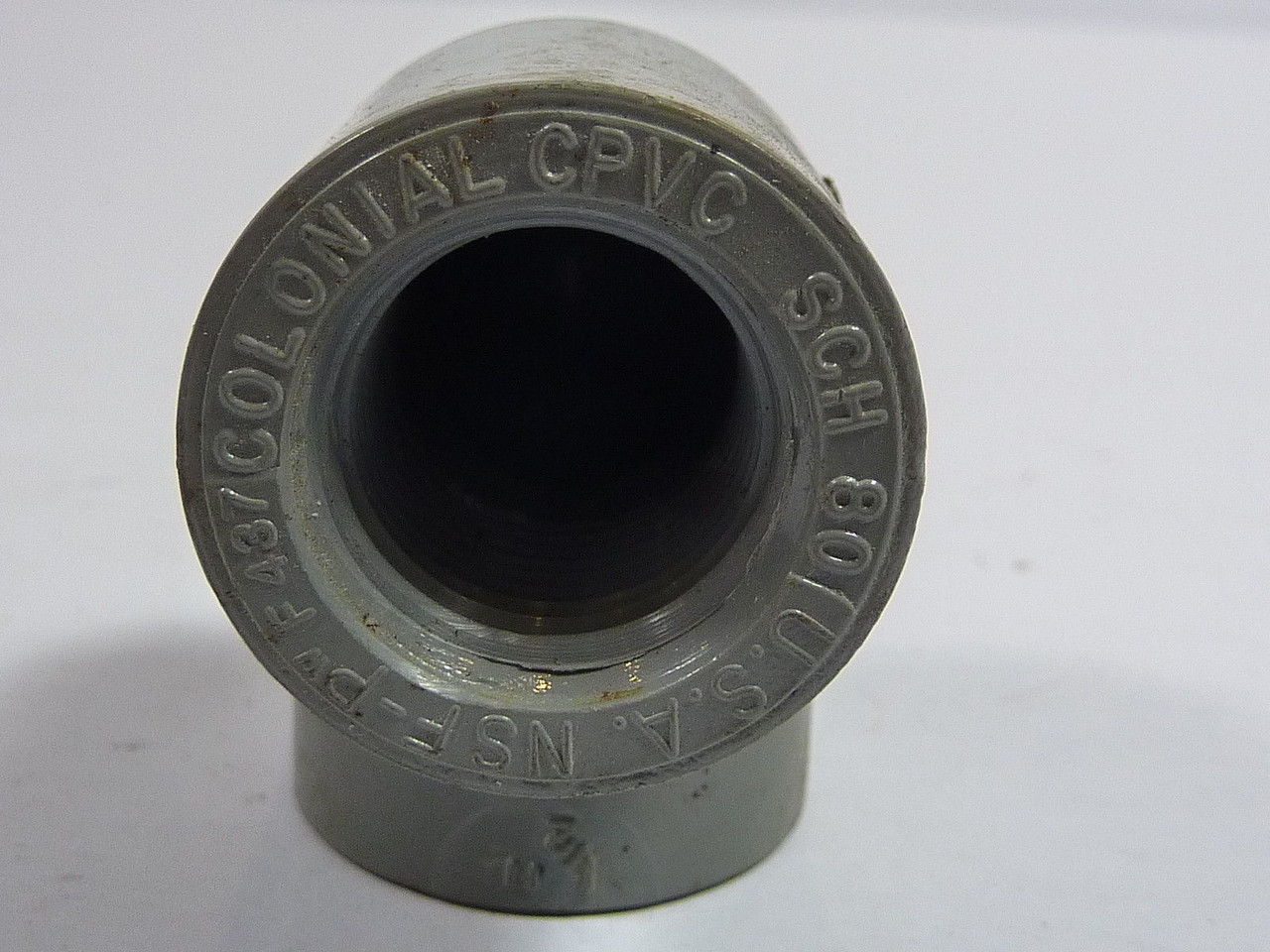 Colonial NSF-P SCH80 PVC Elbow Fitting 1/2 Inch USED