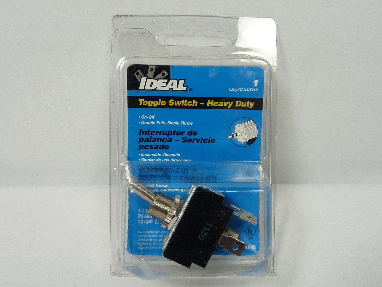 Ideal 774005 Heavy Duty Toggle Switch DPST On/Off ! NEW !