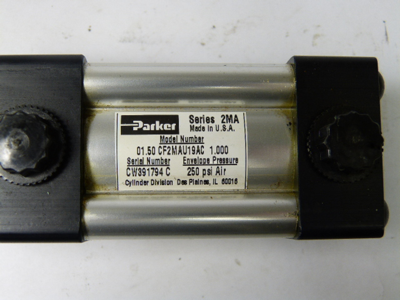 Parker 01.50CF2MAU19AC1.000 Pneumatic Cylinder 1.5" Bore 1" Stroke USED