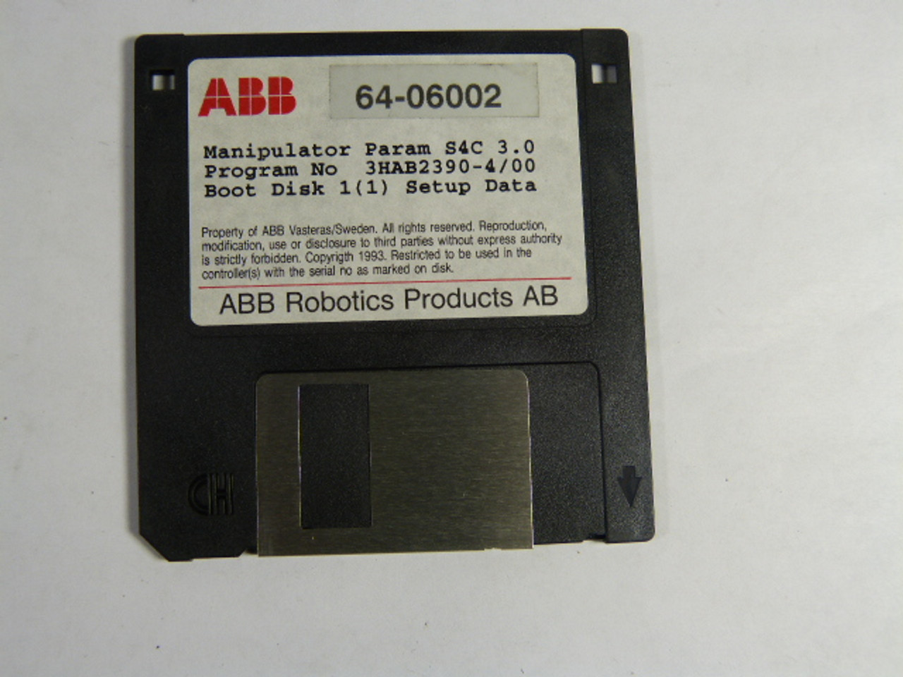 ABB Robotics 3HAB2390-4-00 S4C 3.0 Manipulator Disk USED