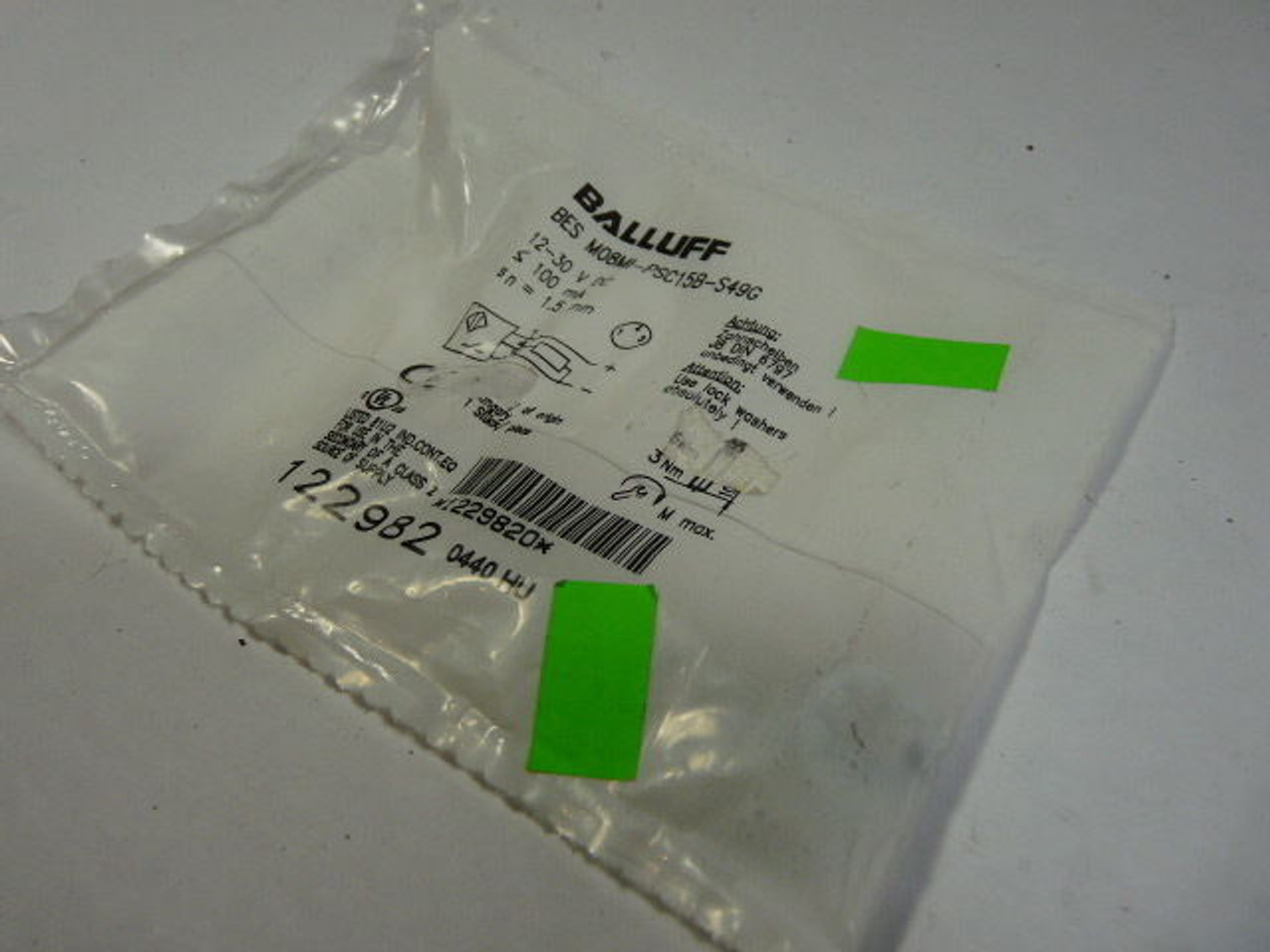 Balluff BES-M08MI-PSC15B-S49G Photoelectric Sensor ! NEW !