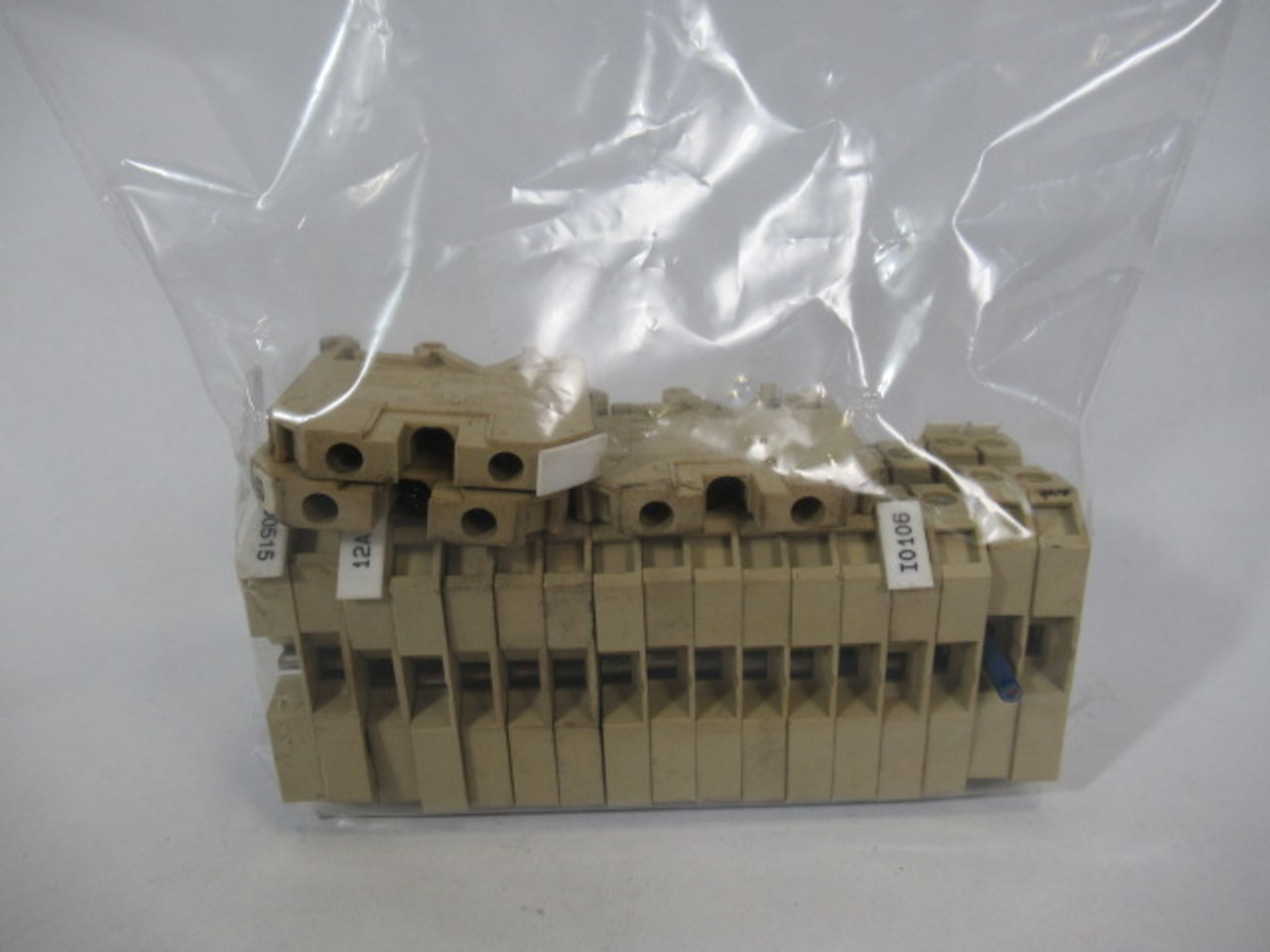 Weidmuller SAK-4/EN Terminal Block Lot of 20 BEIGE USED