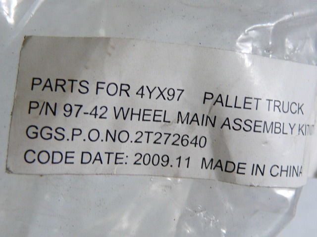Generic 94-42 Main Wheel Assembly for 4YX97 Pallet Truck ! NEW !