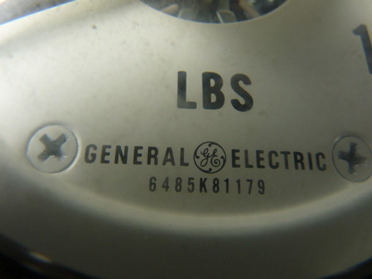 General Electric 6485K81179 DC Panel Meter 0-100lbs Range USED