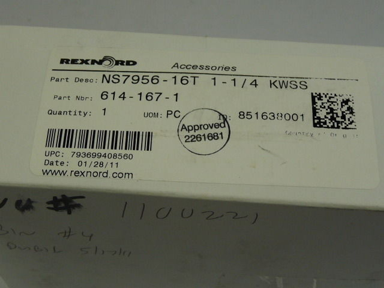 Rexnord 614-167-1 Thermoplastic Sprocket ! NEW !