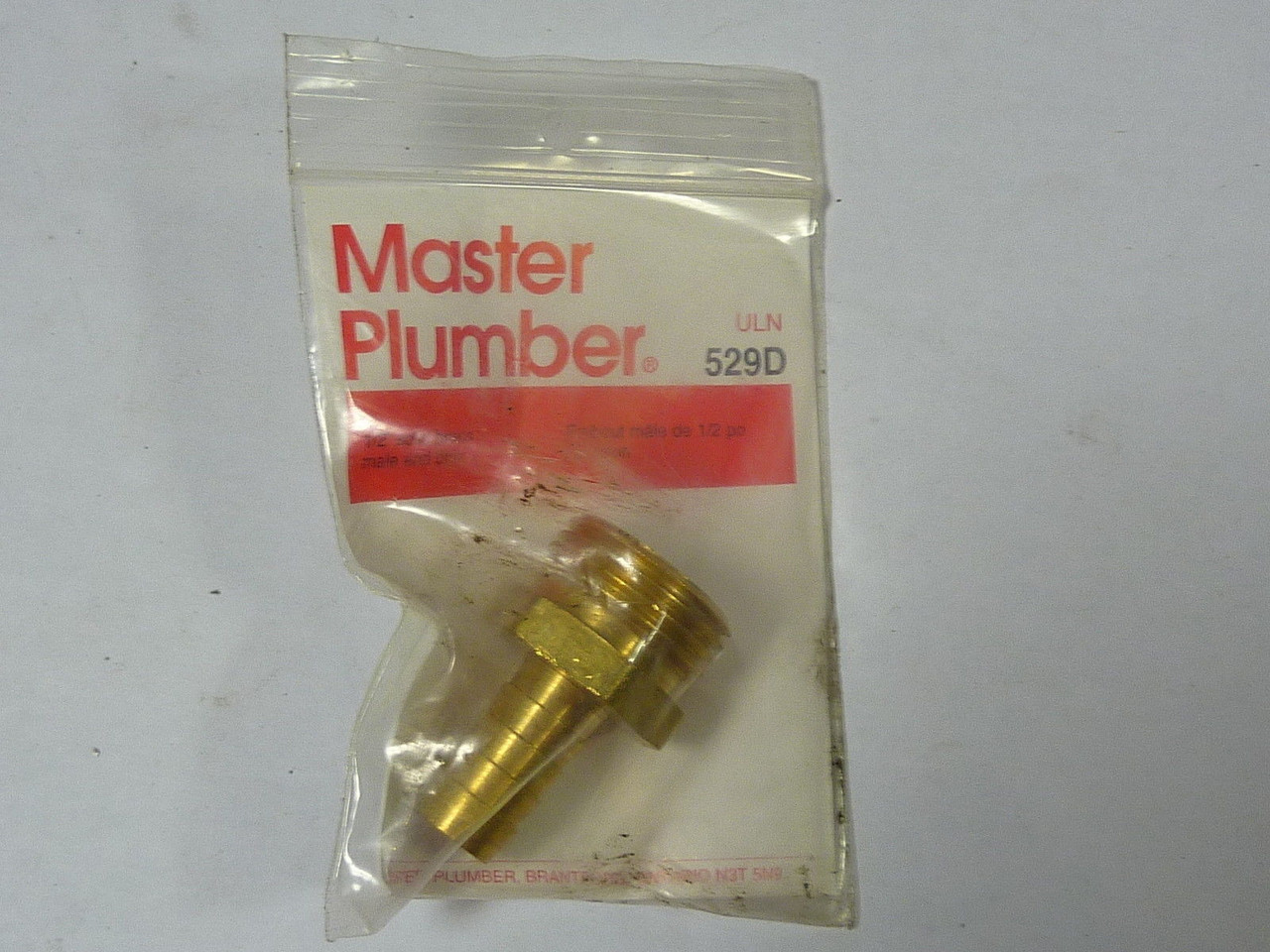 Master Plumber ULN 529D Sold Brass Male End 1/2 ! NEW !
