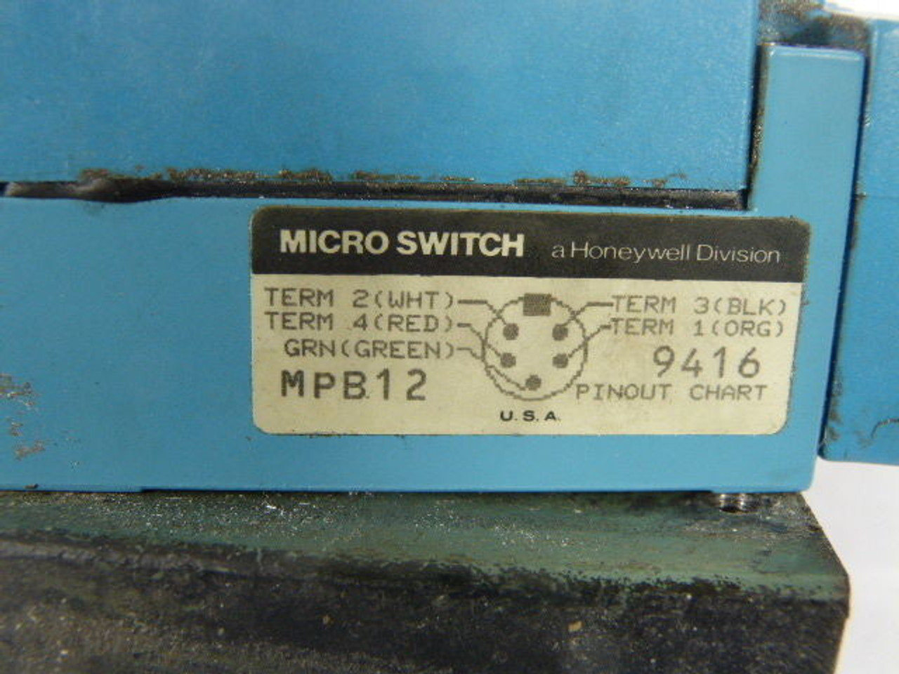Honeywell Microswitch MPB12 Limit Switch Base ! AS IS !