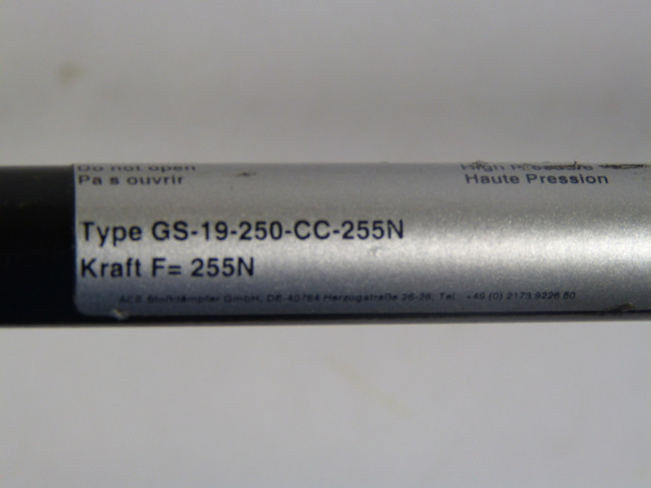 ACE GS-19-250-CC-255N Industrial Gas Spring USED
