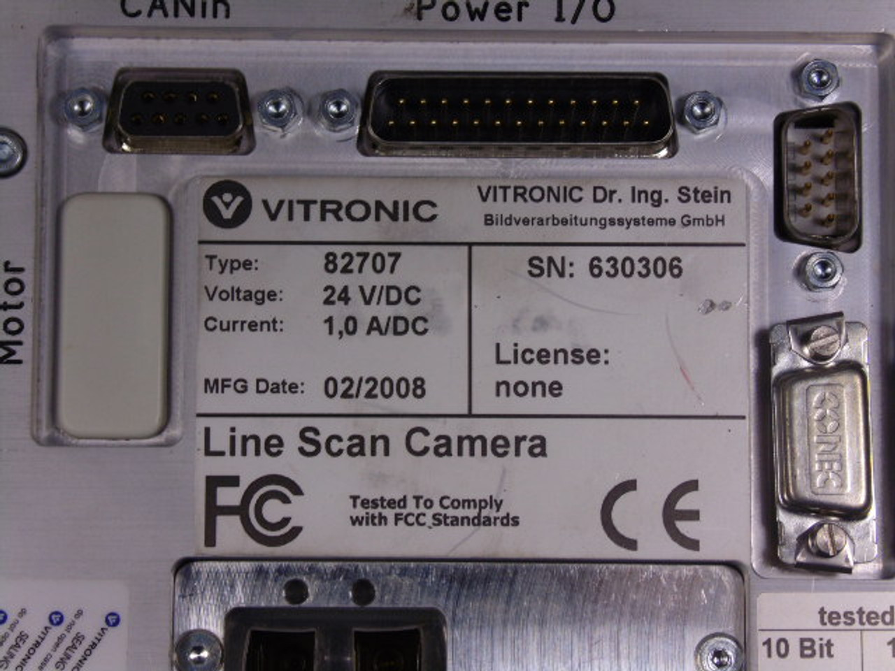 Vitronic 82707 Line Scan Camera USED