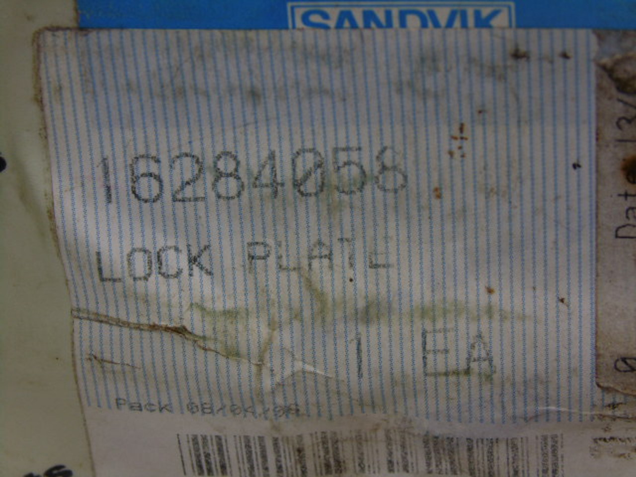 Sandvik 16284058 Lock Plate ! NWB !