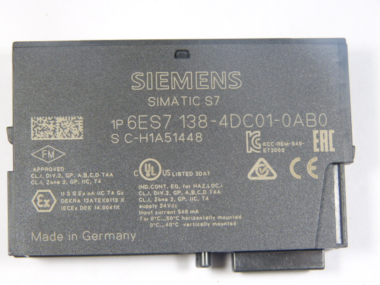 Siemens 6ES7-138-4DC01-0AB0 Module 5V 204Khz 1Step USED
